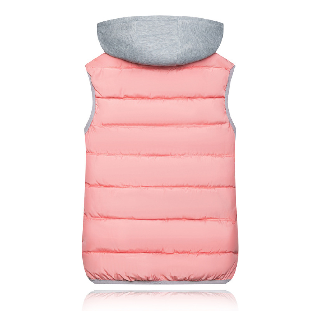 Puffer Vest Padded - Colete Acolchoado Casual com Capuz para
