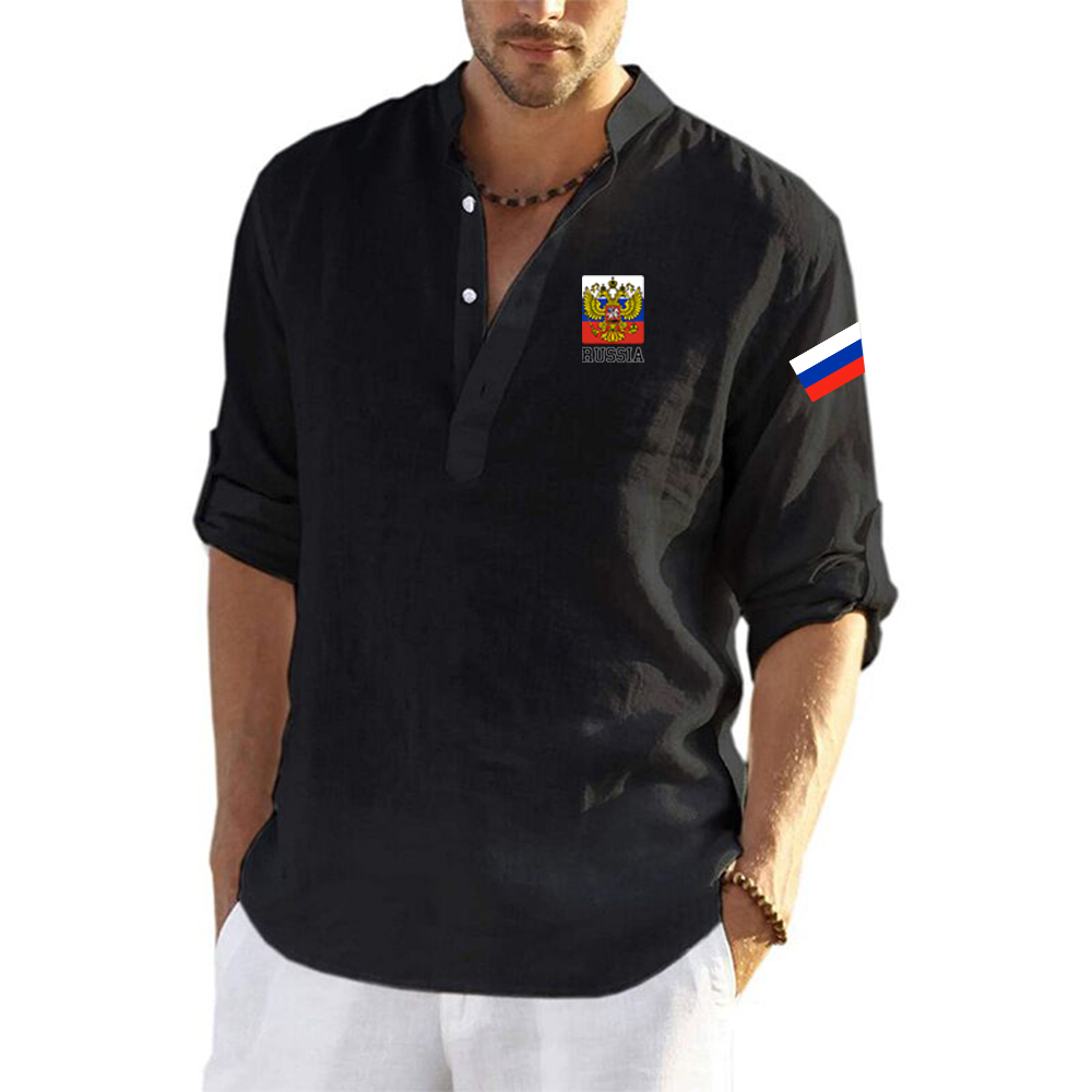 Street Fashion Russia - 2025 verão homem águia dourada rússia