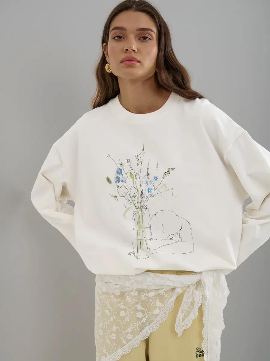Longline Tee Oversized - Camiseta Feminina de Manga Longa de