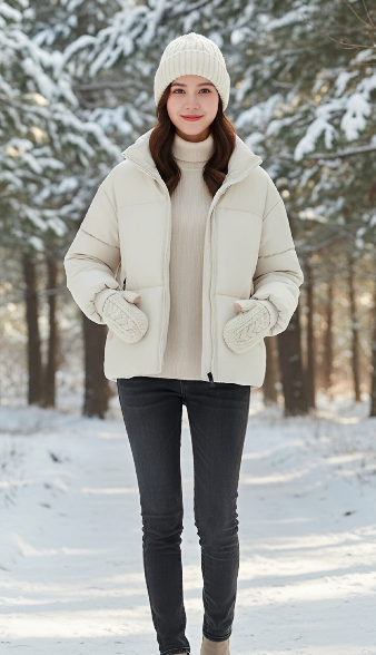 Puffer Vest Padded - Parkas mulheres casaco jaqueta outono inverno