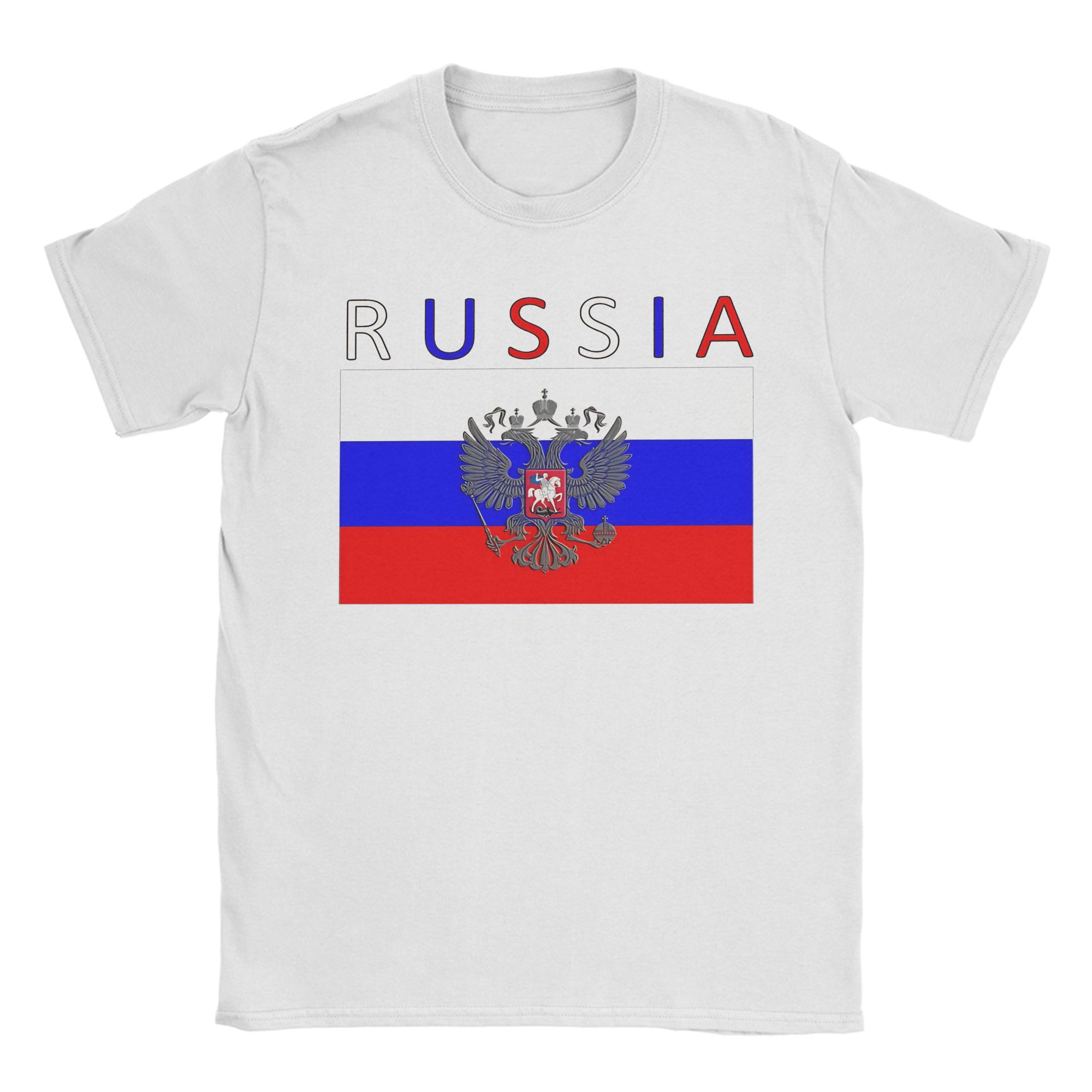 Street Fashion Russia - Camiseta com bandeira da Rússia, camisetas
