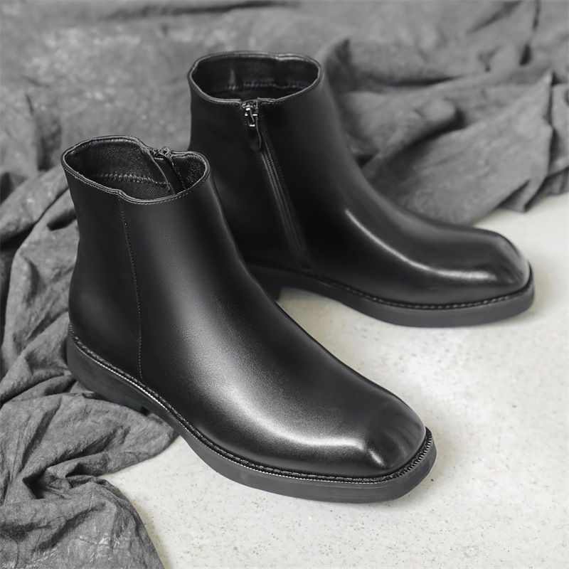 Street Fashion England - Botas Chelsea estilo inglês para homens,