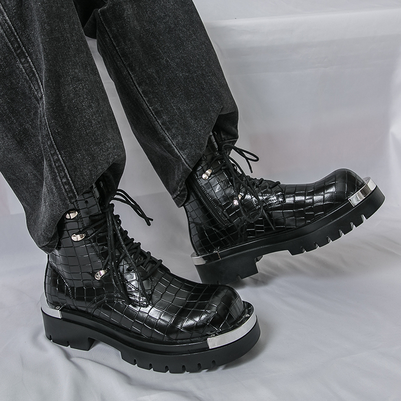 Street Fashion Walking - Qualidade alta superior homem botas de
