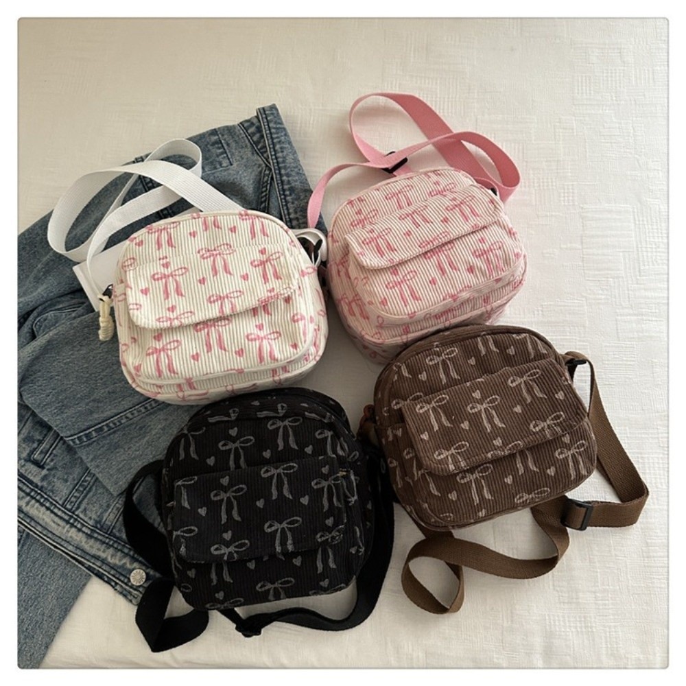 Street Fashion Korean Girl - Bolsa de ombro pequena de veludo