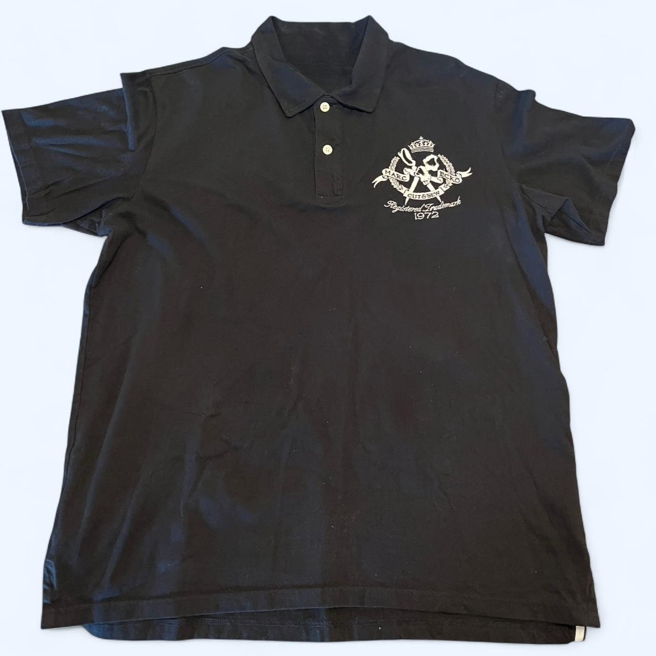 Street Fashion England - Camisas Polo Pretas Masculinas de Manga