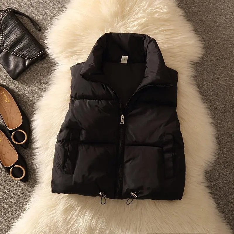 Feminino acolchoado puffer sem - Puffer Vest Padded avaliação e preço