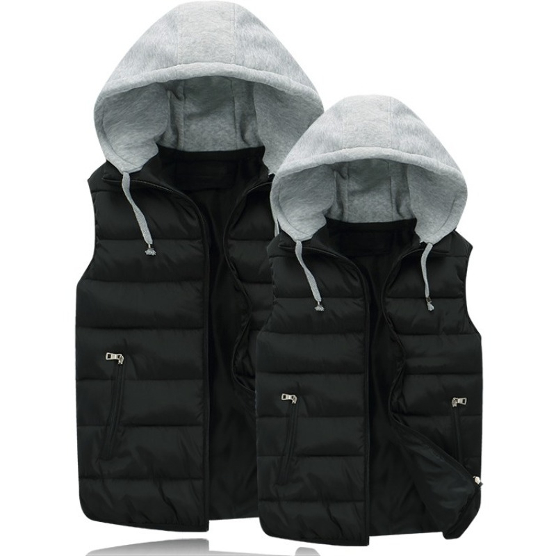 Para baixo algodão acolchoado  - Puffer Vest Padded avaliação e preço