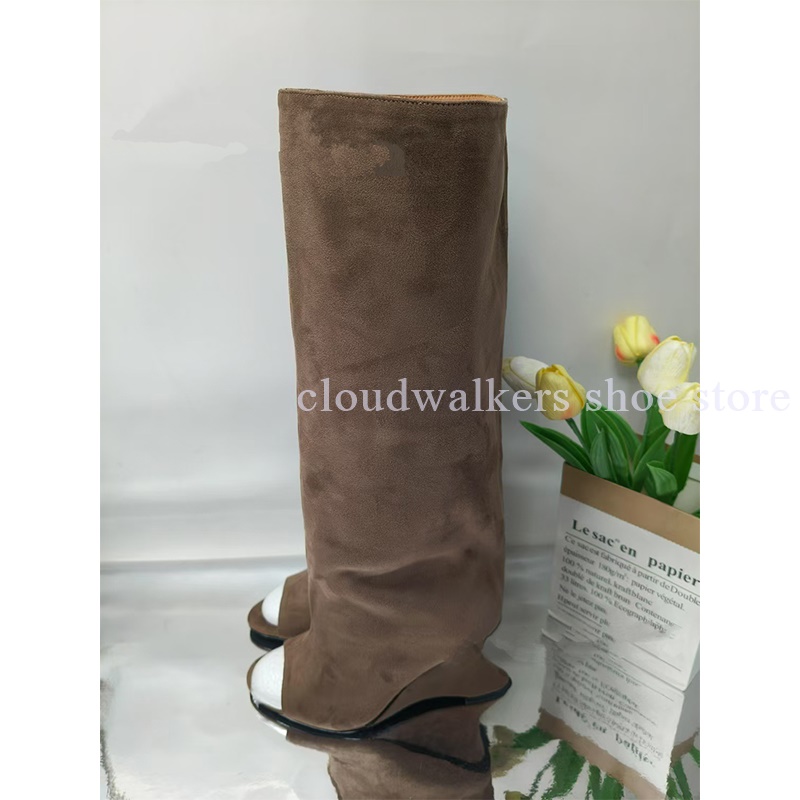 Novo peep toe camurça salto es - Street Fashion Walking avaliação e preço