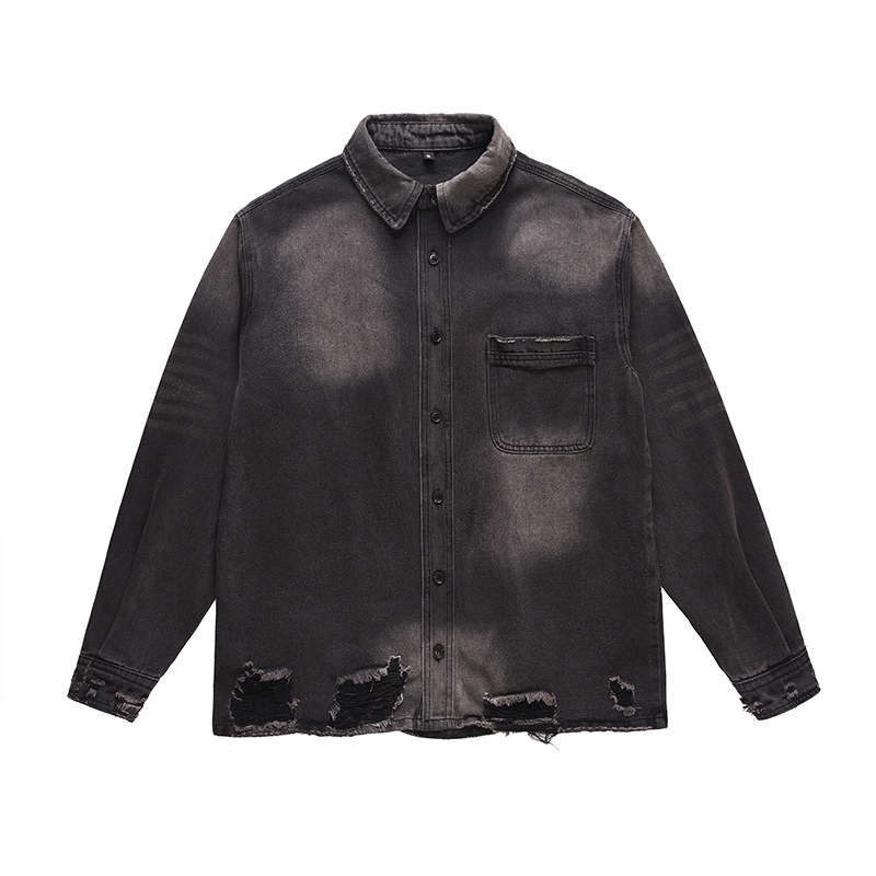 Jaqueta Jeans Masculina Rasgad - Street Fashion Vintage avaliação e preço
