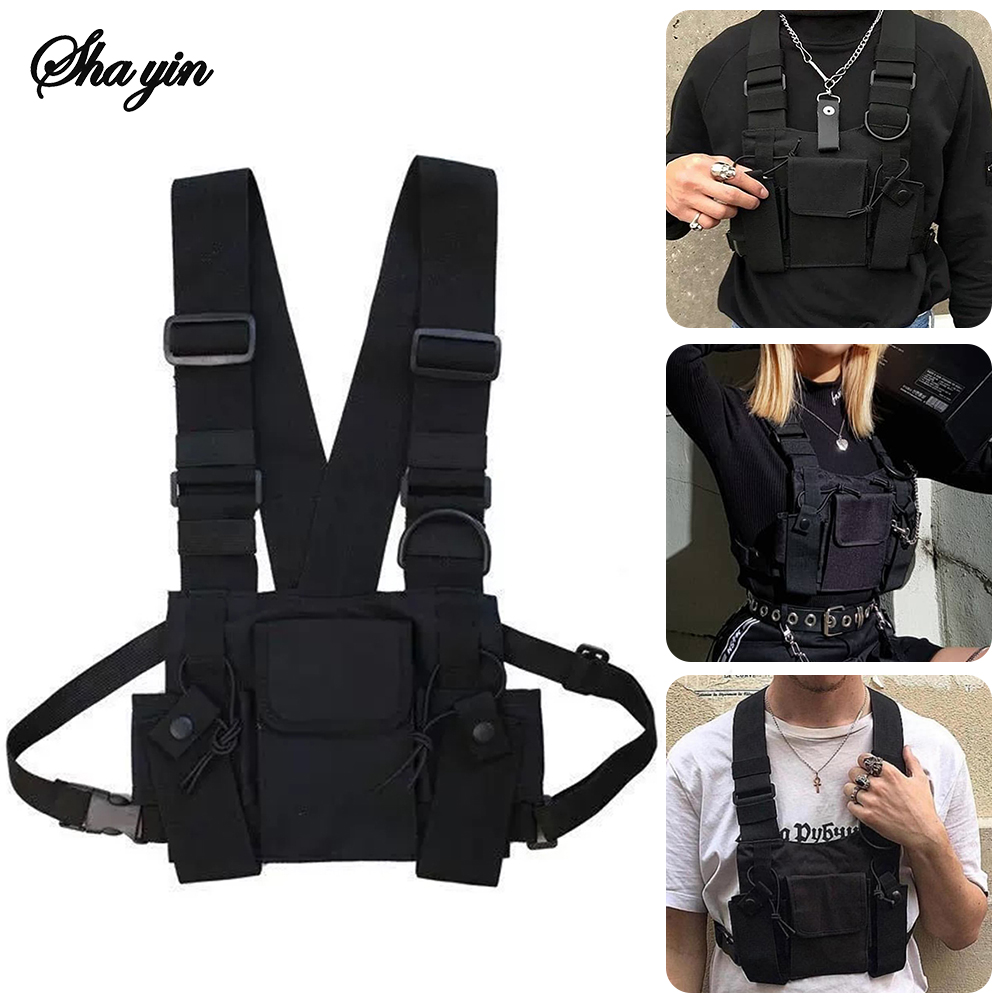 Bolsa de peito tática funciona - Street Fashion Baggy avaliação e preço