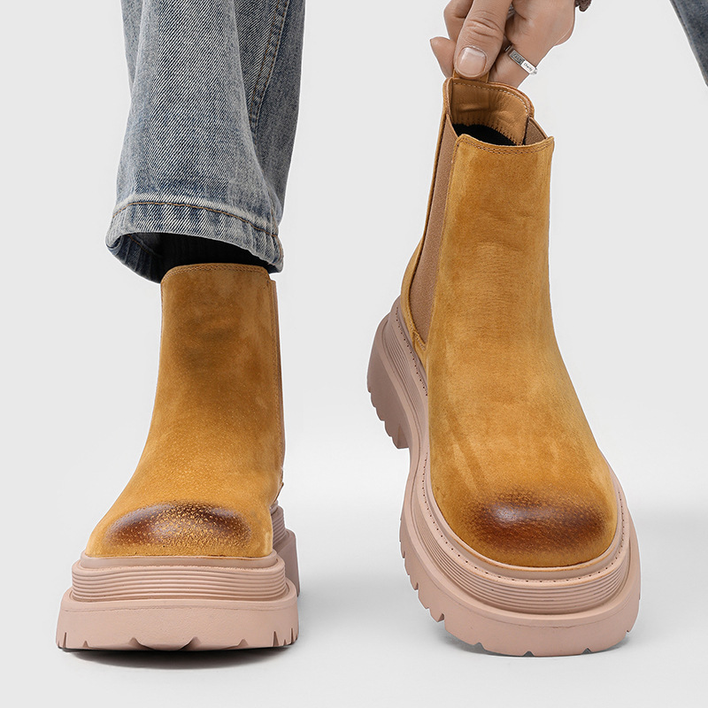 Botas Chelsea de cano alto est - Street Fashion England avaliação e preço