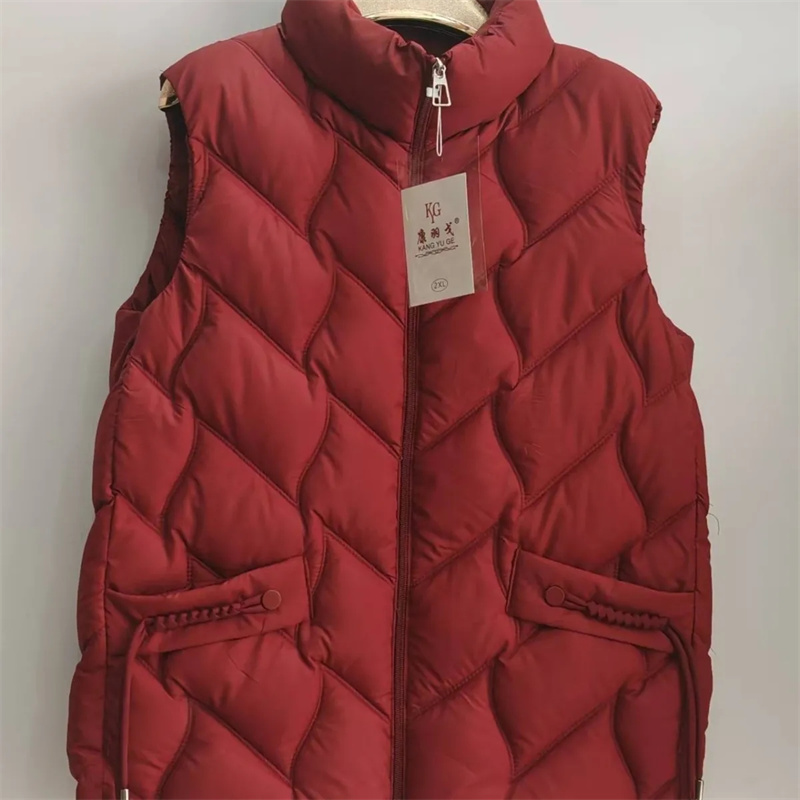 Inverno meia idade mãe algodão - Puffer Vest Padded avaliação e preço