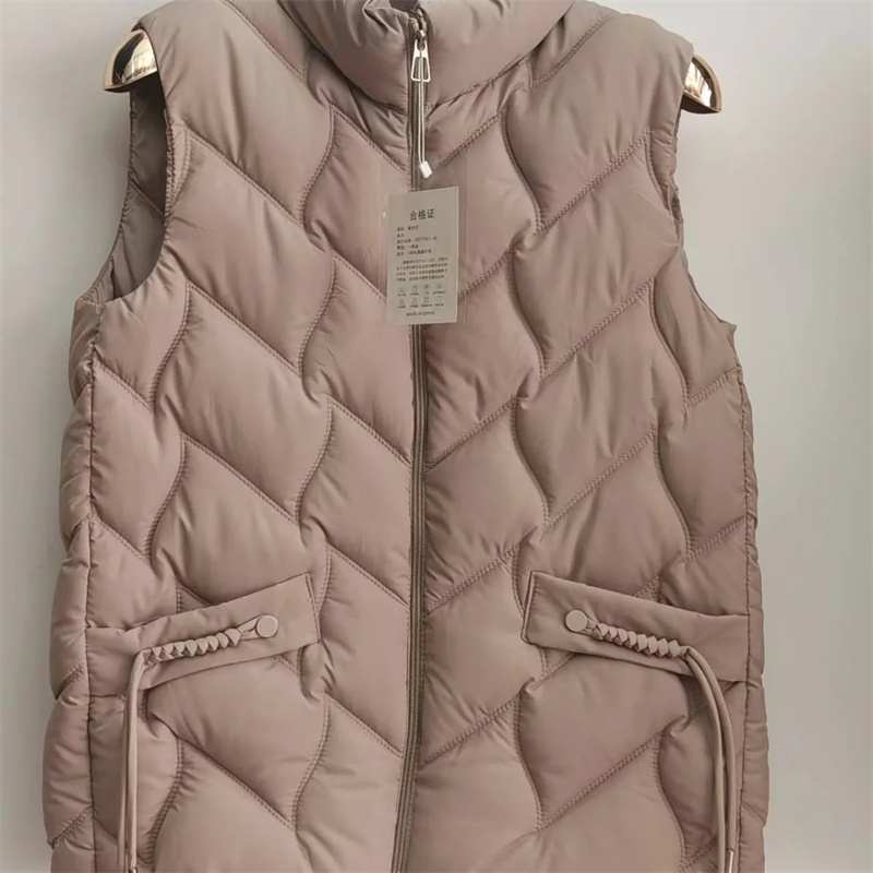 Inverno meia idade mãe algodão - Puffer Vest Padded avaliação e preço