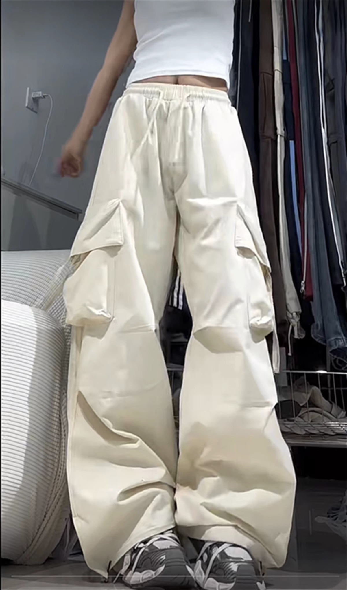 Calça Oversized com Bolsos Est - Street Fashion England avaliação e preço