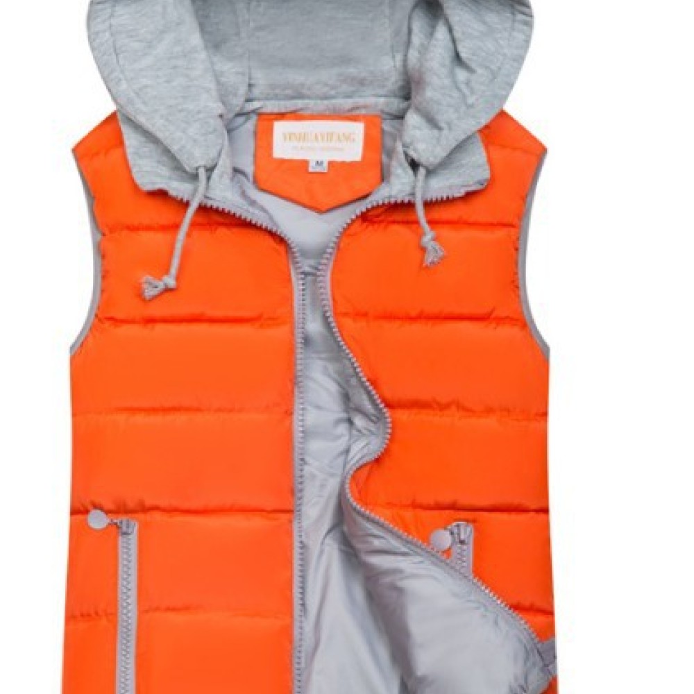 Colete Acolchoado Casual com C - Puffer Vest Padded avaliação e preço