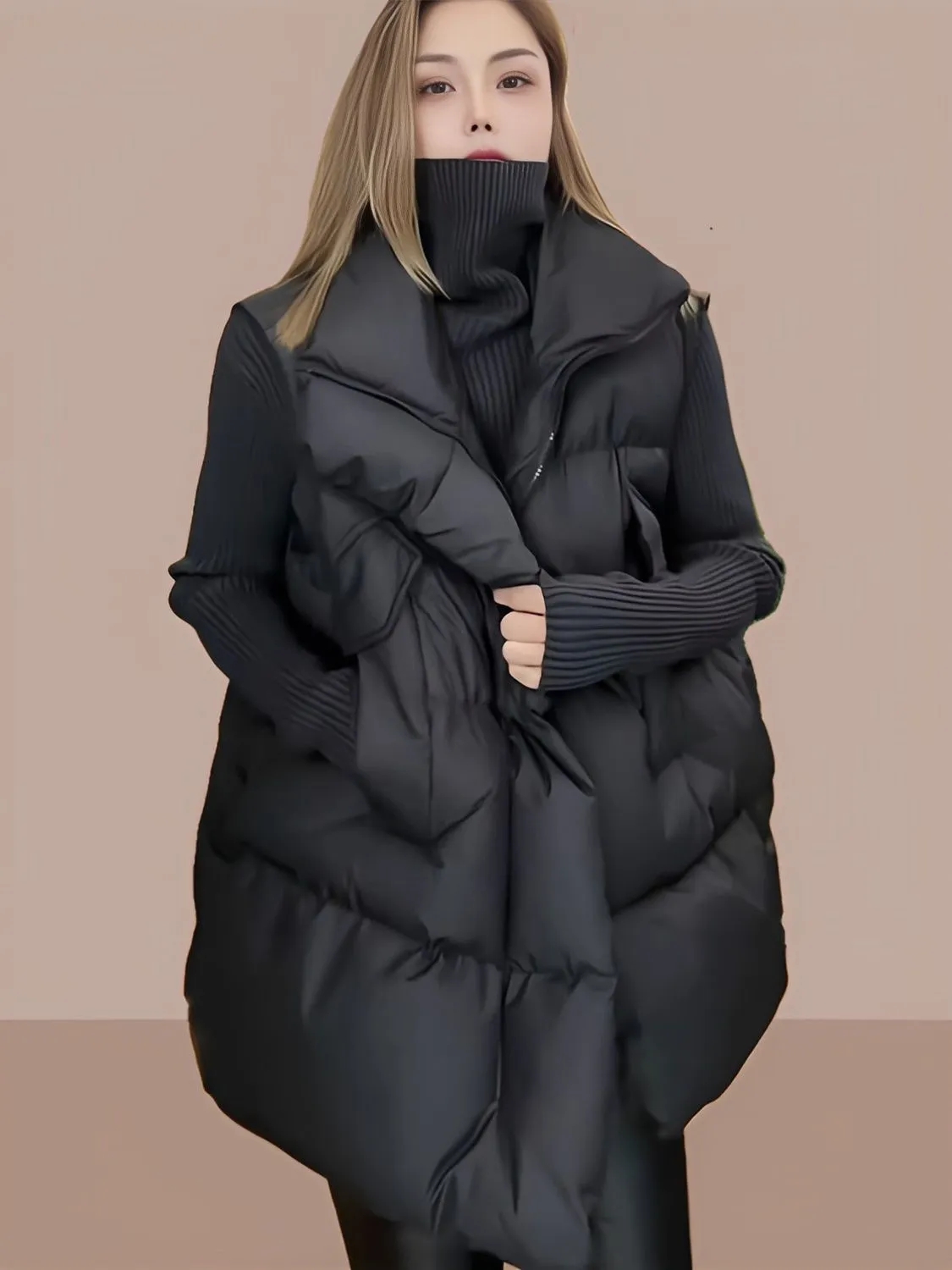 Colete de Inverno para Mulhere - Puffer Vest Padded avaliação e preço