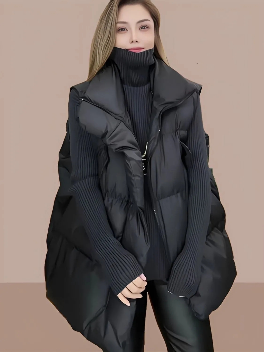 Colete de Inverno para Mulhere - Puffer Vest Padded avaliação e preço