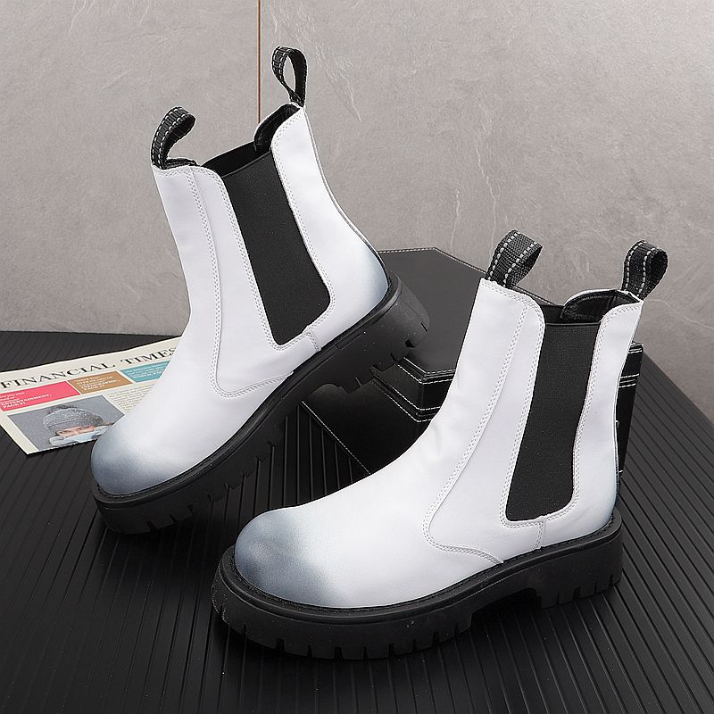 Botas de Couro Genuíno de Luxo - Street Fashion Designers avaliação e preço