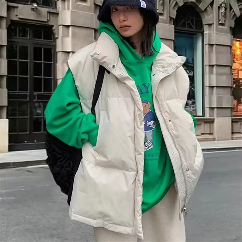 2025 novo coreano colete de in - Puffer Vest Padded avaliação e preço