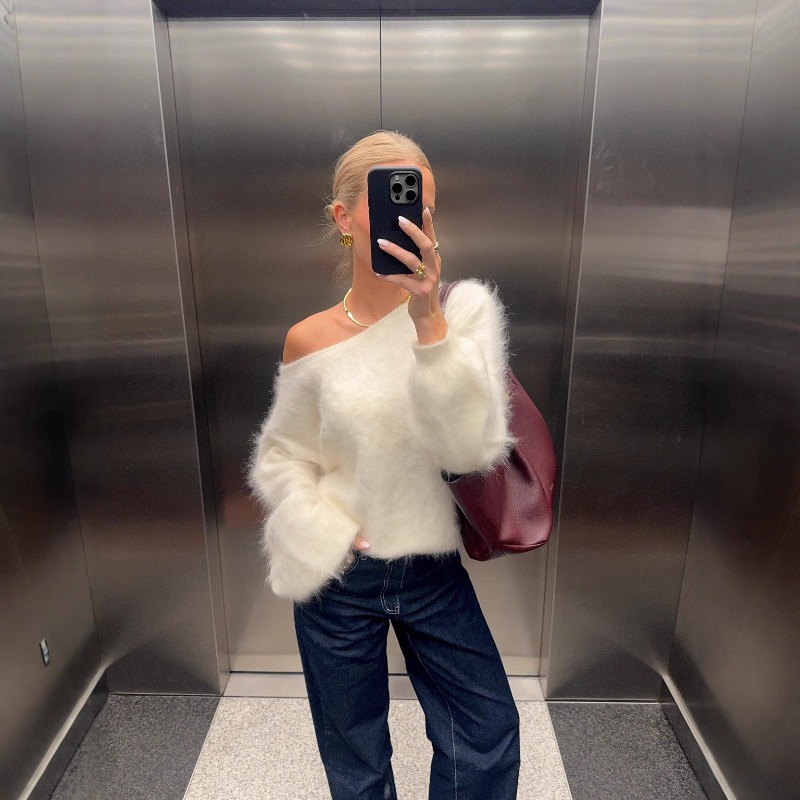 2025 feminino sólido fora do o - Street Fashion England avaliação e preço